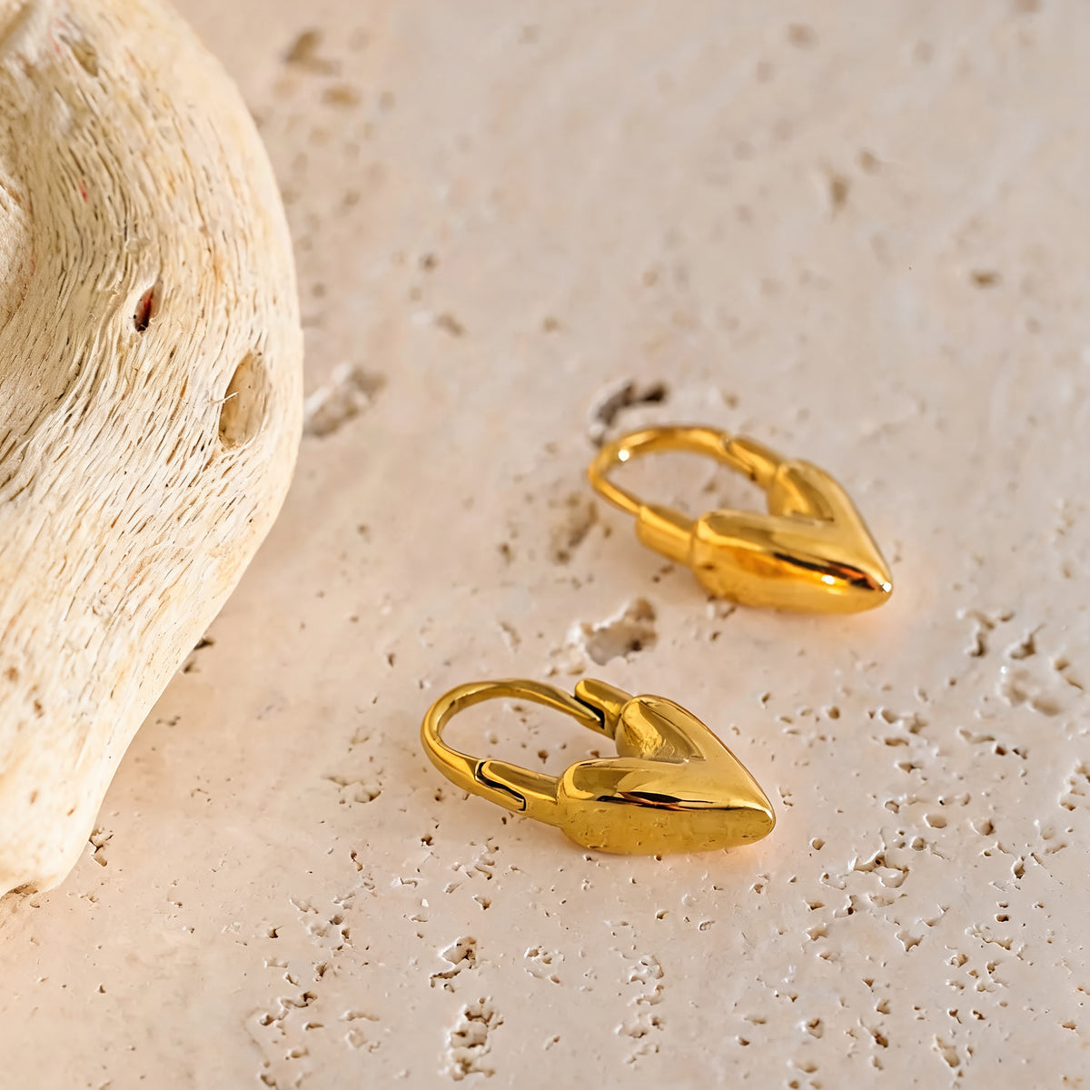 Margo Heart Hoop Earrings