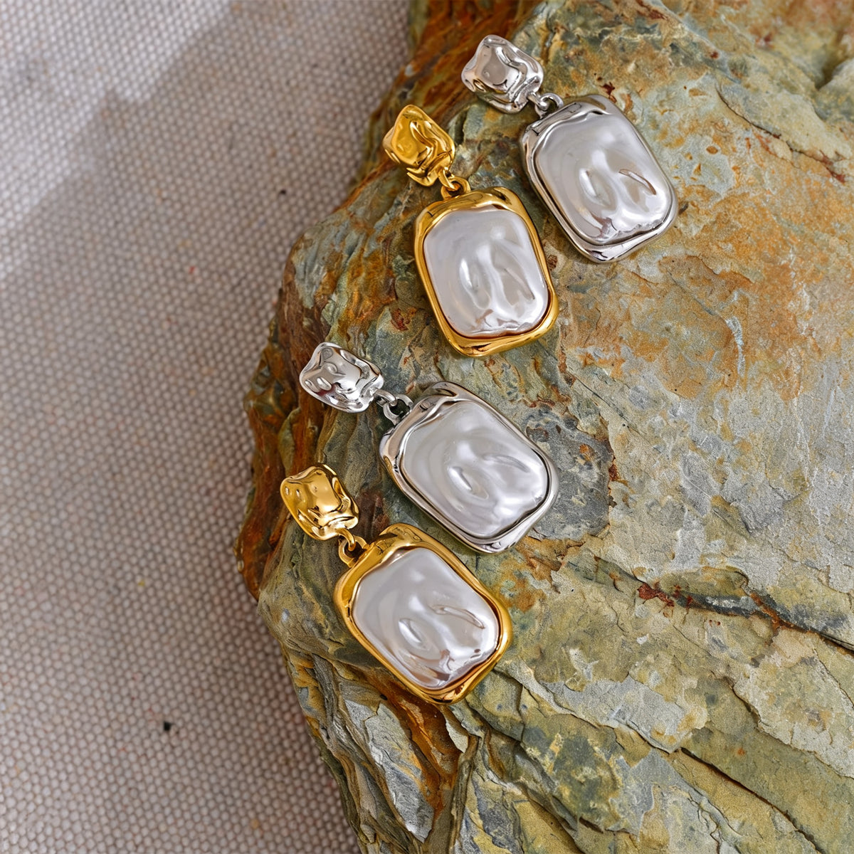 Bryn Square Drop Earrings