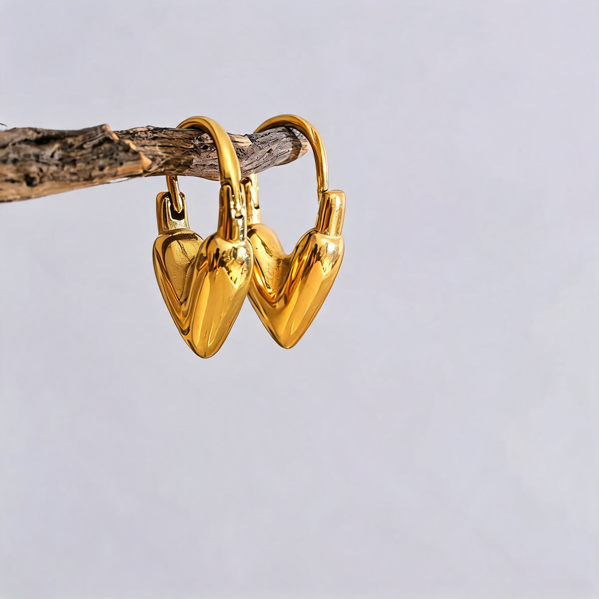 Margo Heart Hoop Earrings