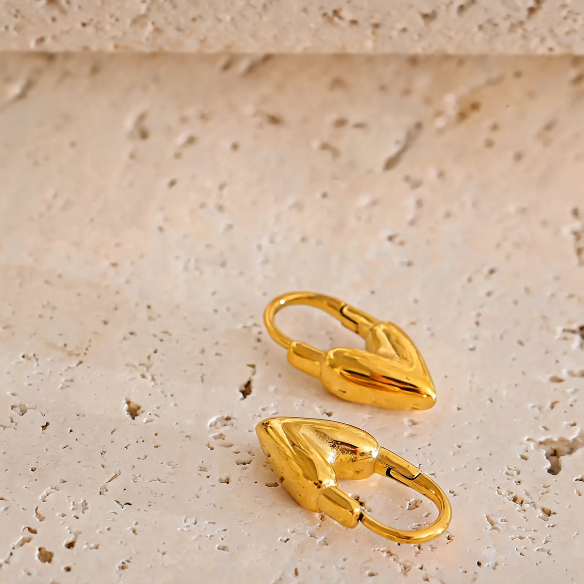 Margo Heart Hoop Earrings