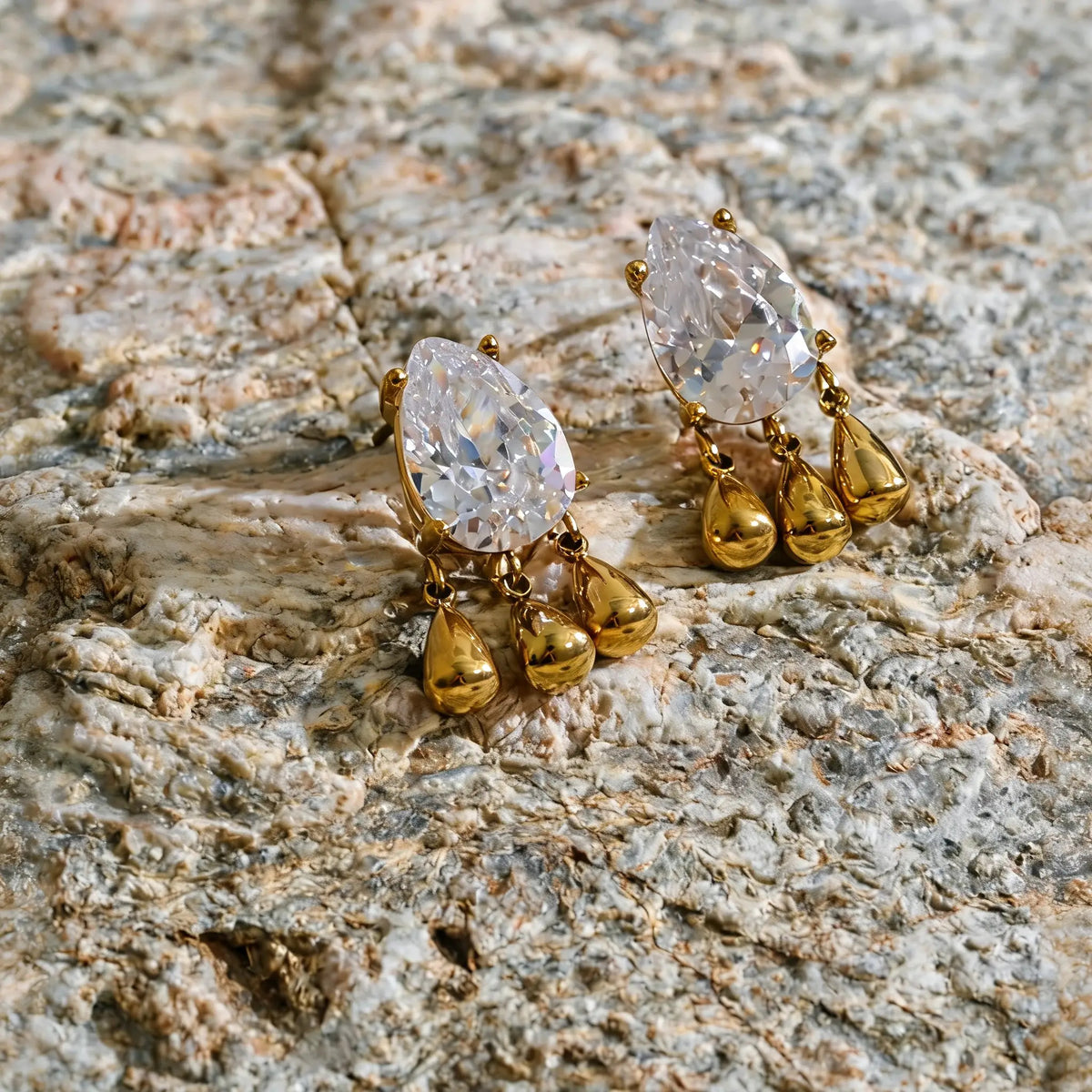 Lindy Crystal Drop Earrings
