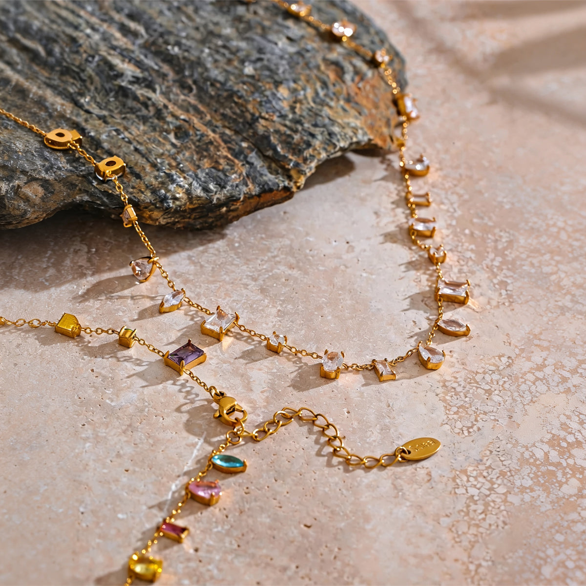 Hadley Crystal Chain Necklace