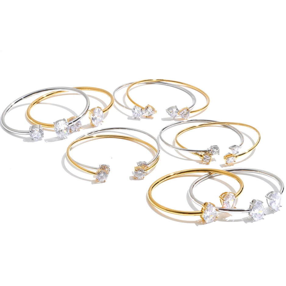 Birdie Crystal Cuff Bracelet