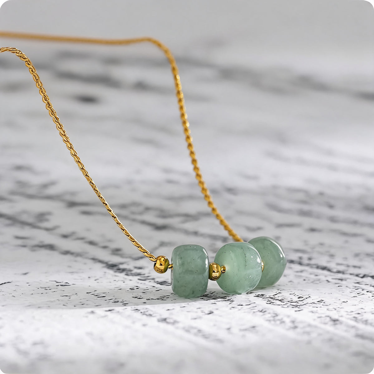 Fiona Green Stone Necklace