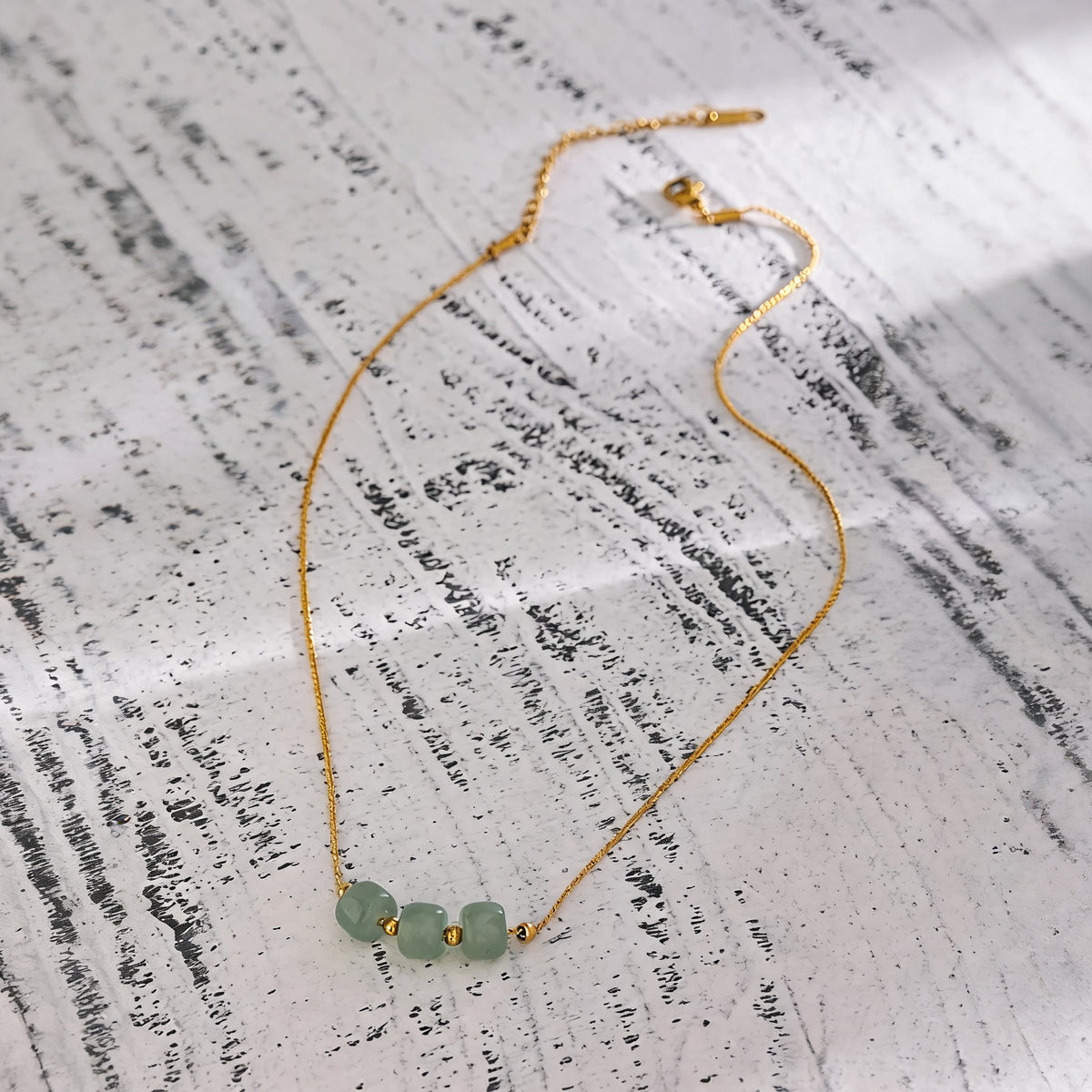 Fiona Green Stone Necklace