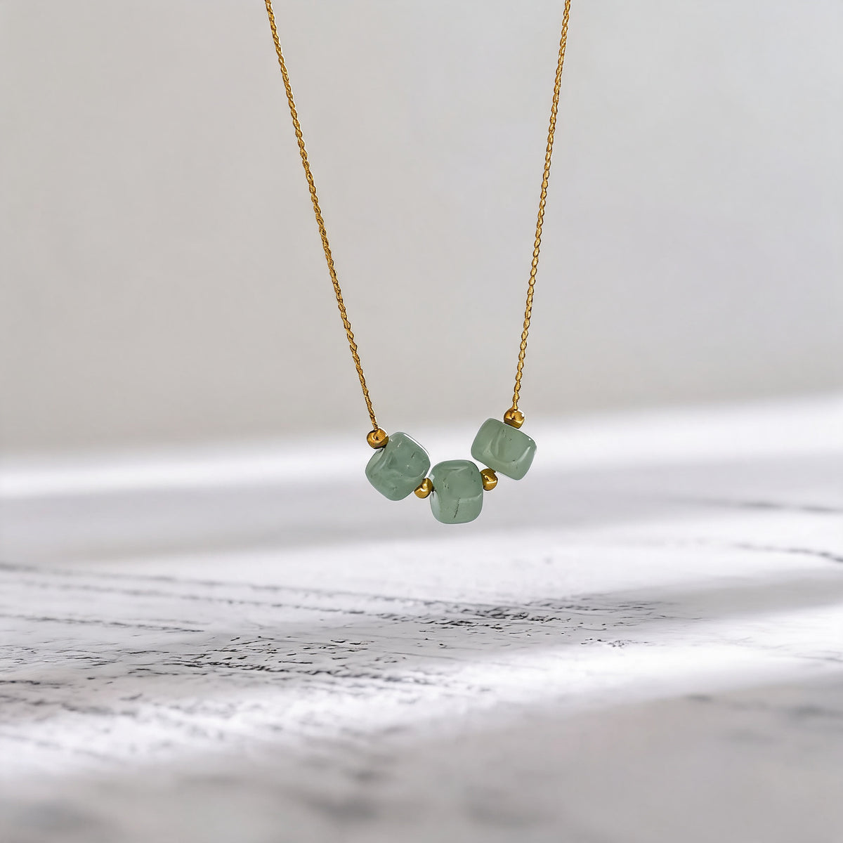 Fiona Green Stone Necklace