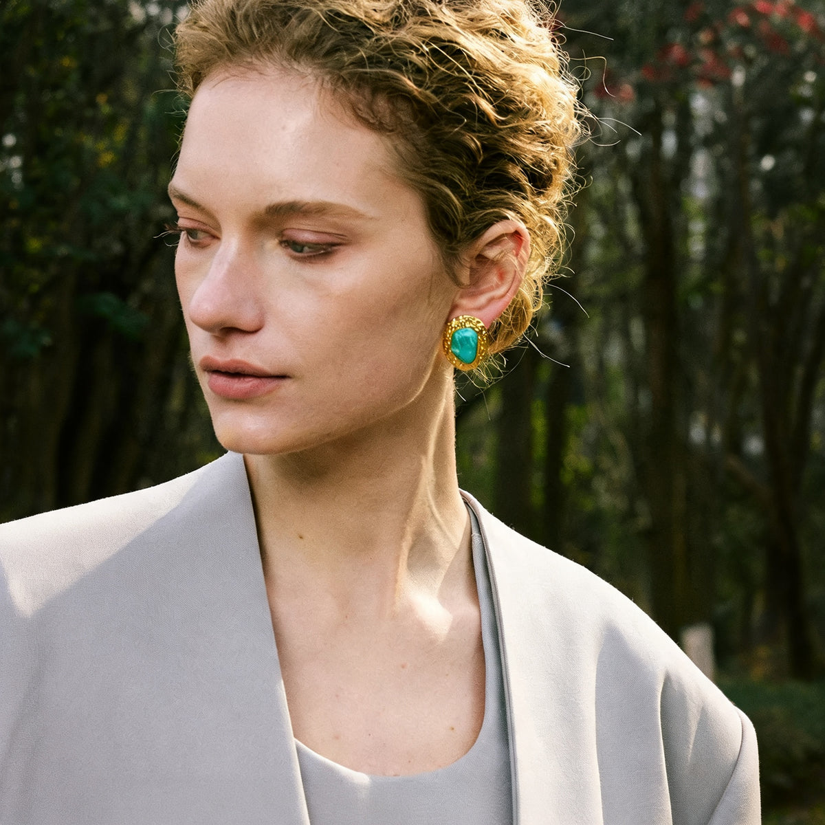 Lottie Stone Stud Earrings