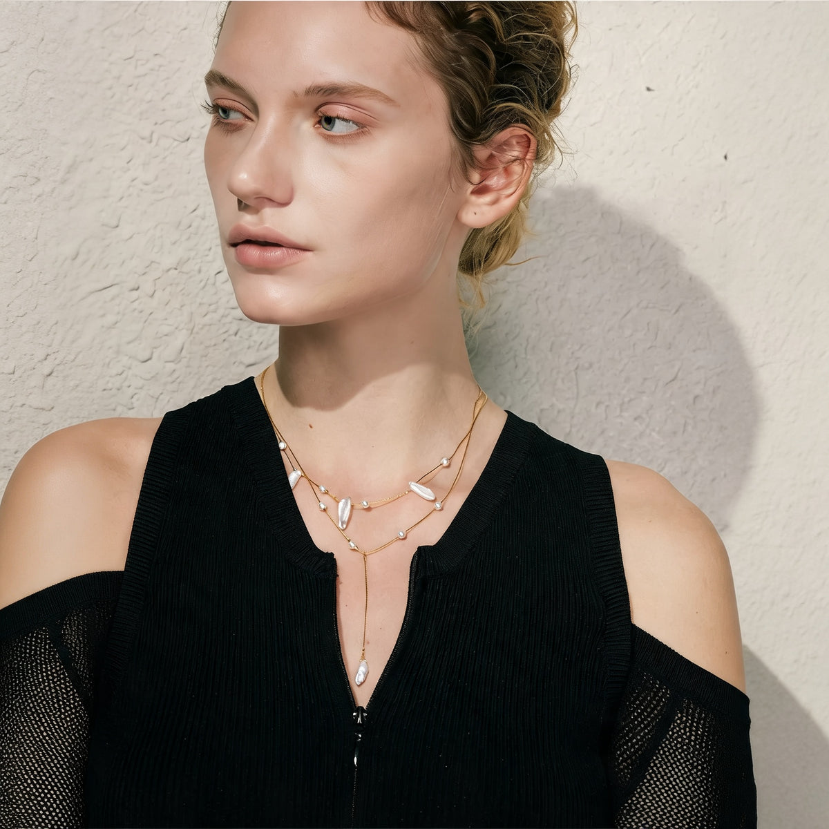 Belle Pearl Drop Necklace