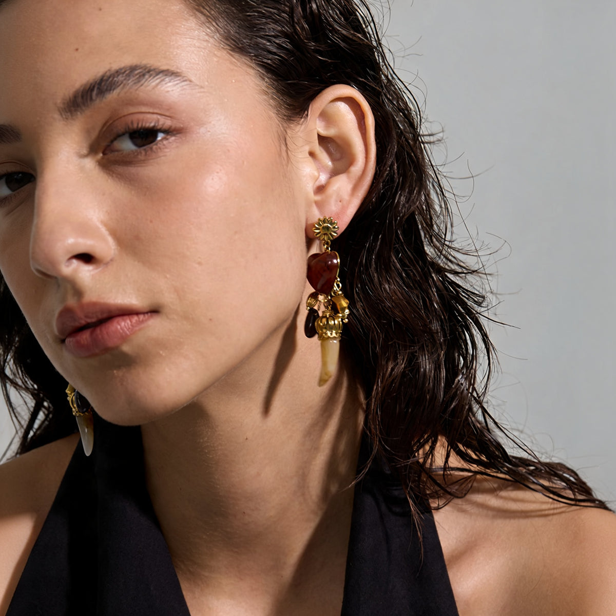 Cora Charm Drop Earrings