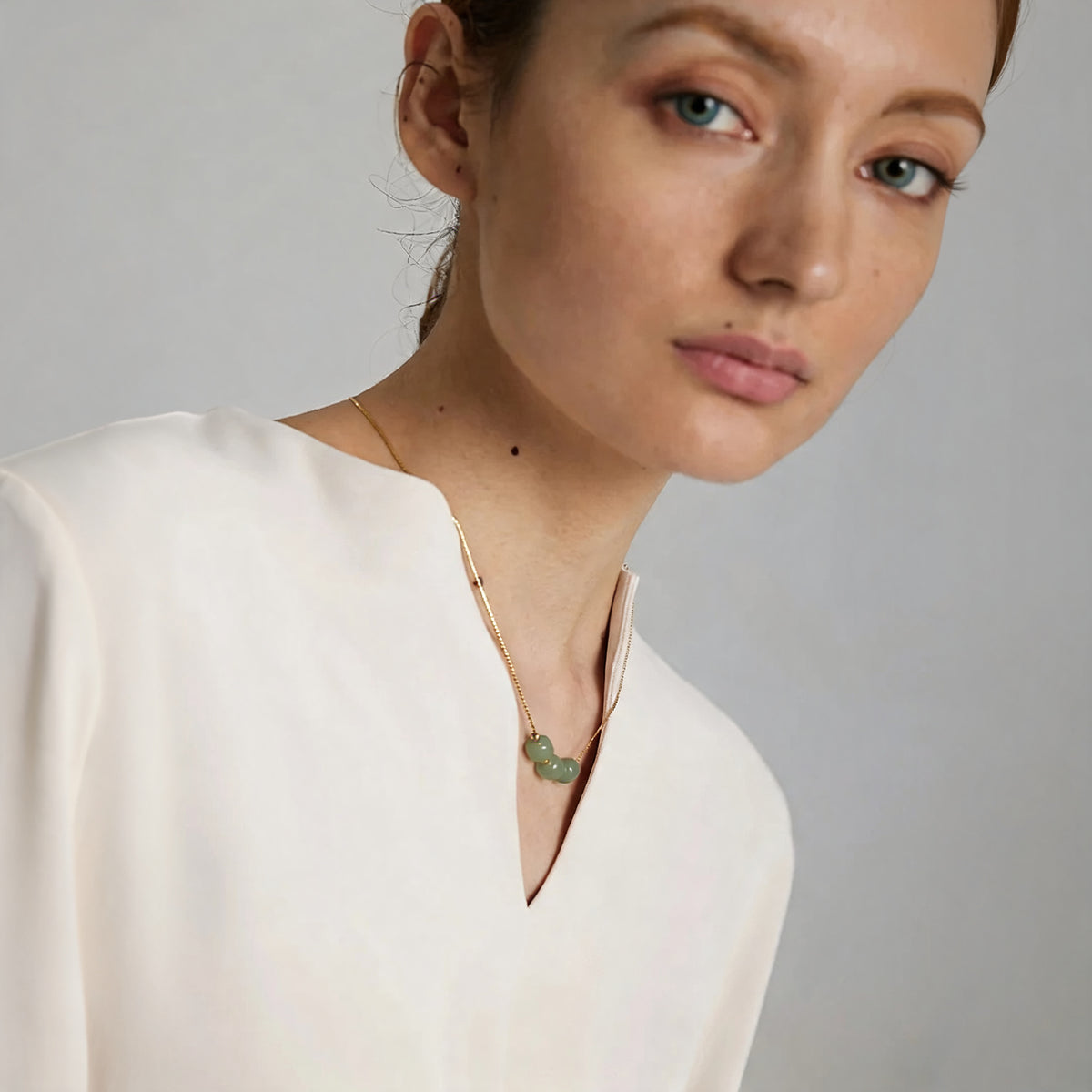 Fiona Green Stone Necklace