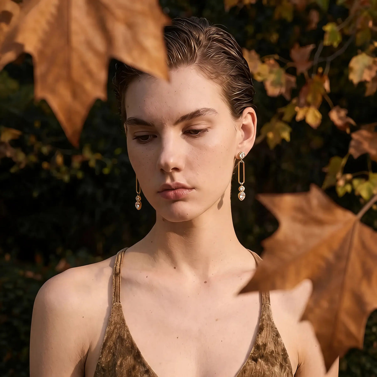 Avery Crystal Link Earrings