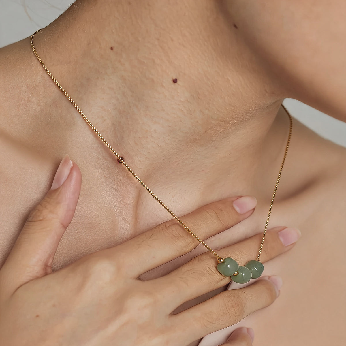 Fiona Green Stone Necklace