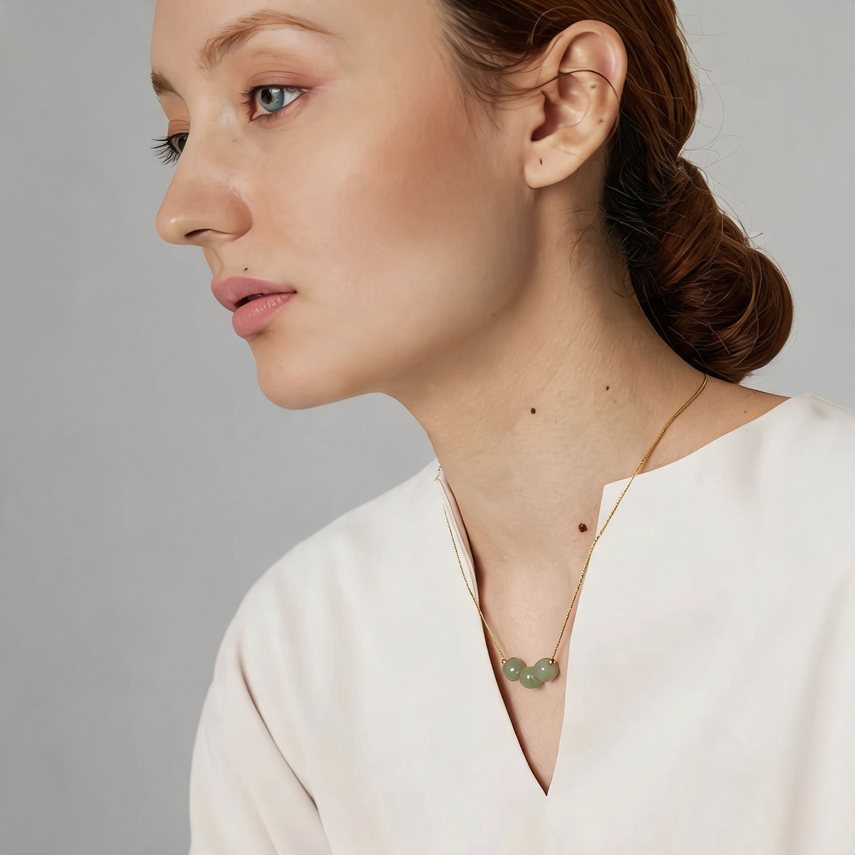 Fiona Green Stone Necklace