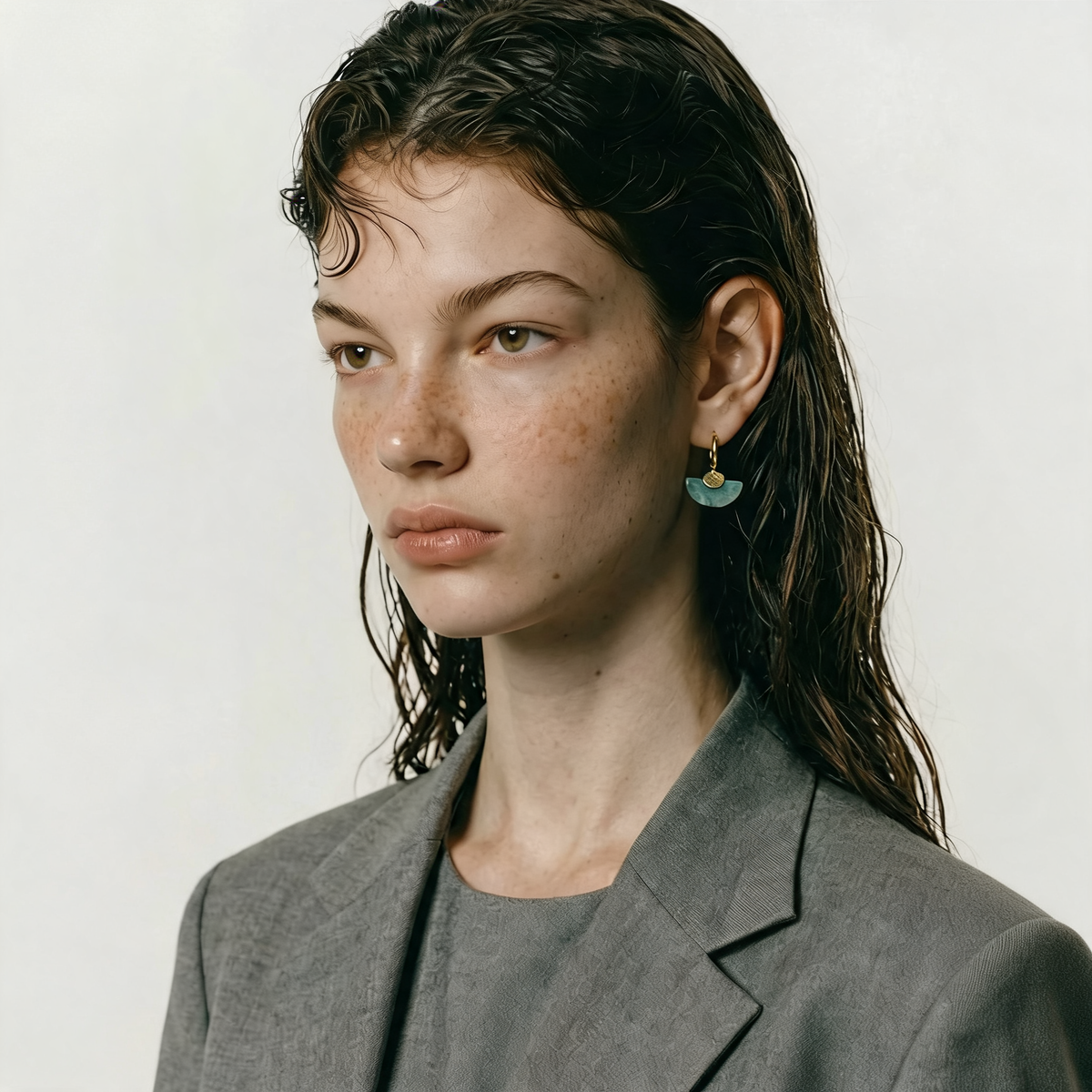 Hollis Stone Drop Hoops