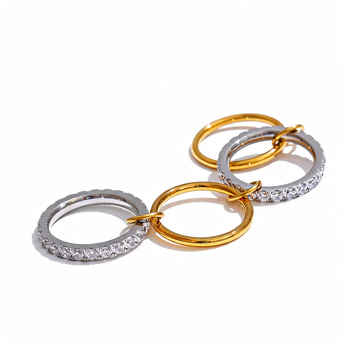 Clara Crystal Stacking Ring