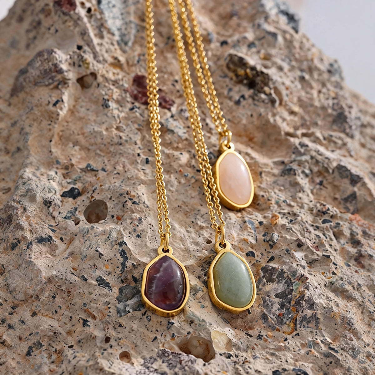 Petra Stone Drop Necklace