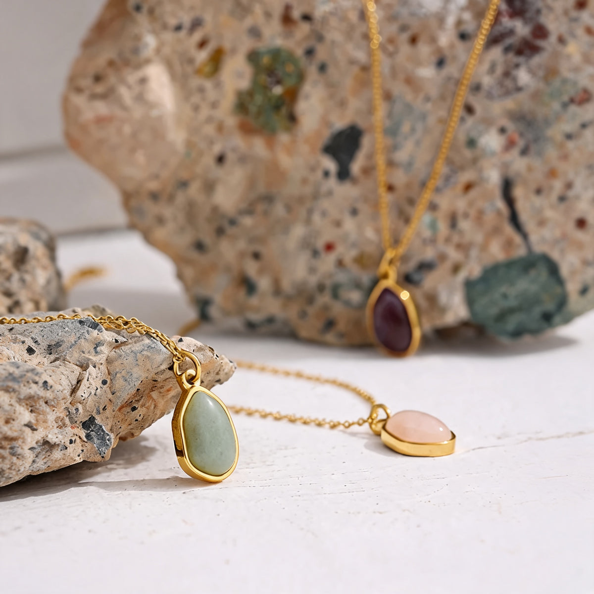 Petra Stone Drop Necklace