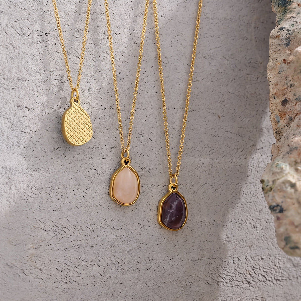 Petra Stone Drop Necklace