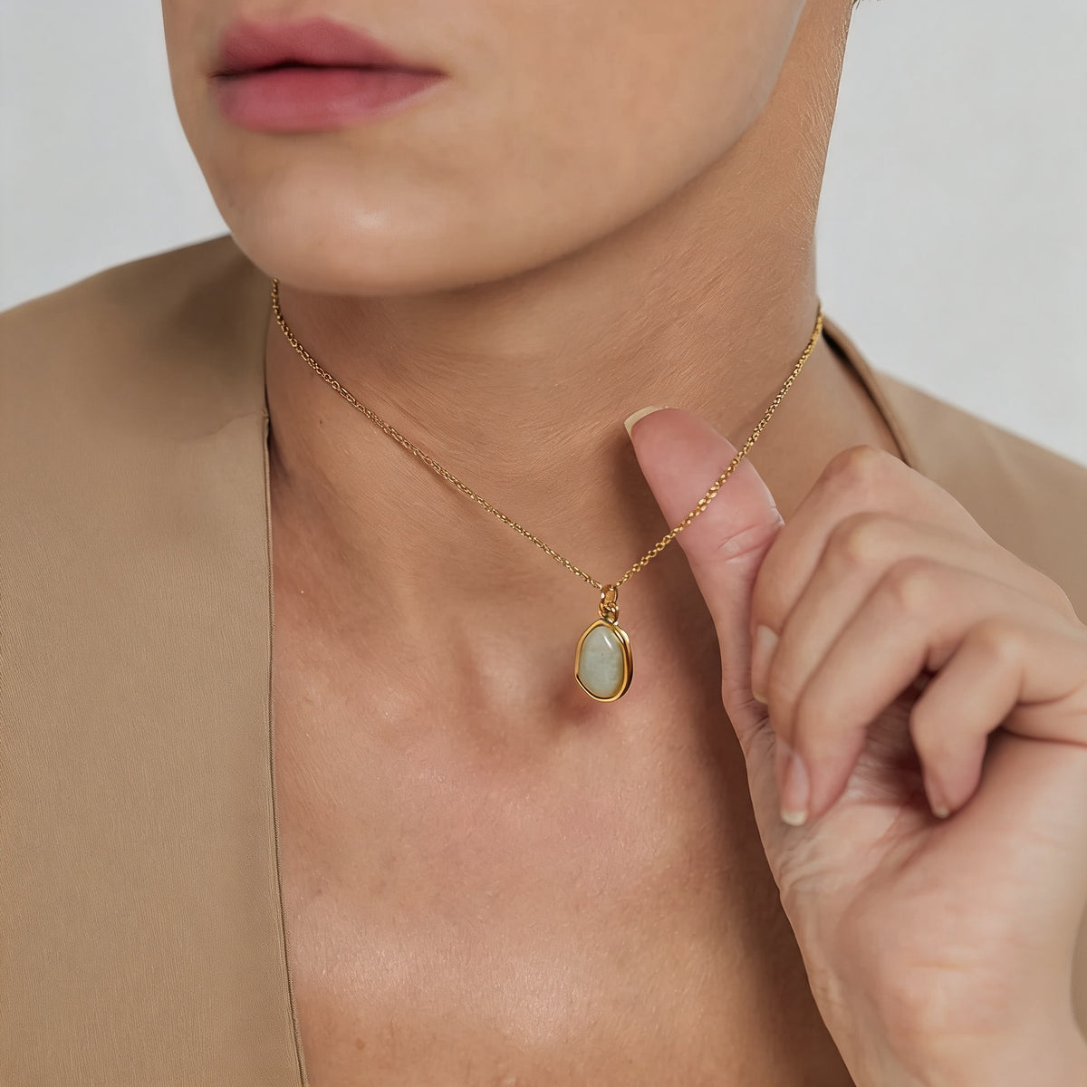 Petra Stone Drop Necklace