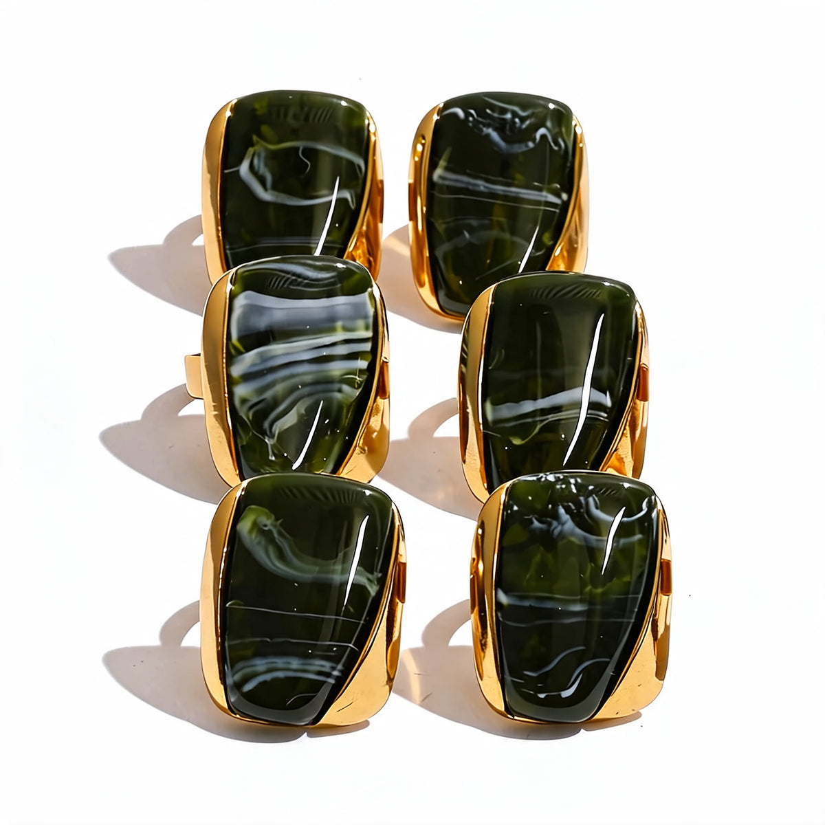 Clio Resin Rectangle Ring
