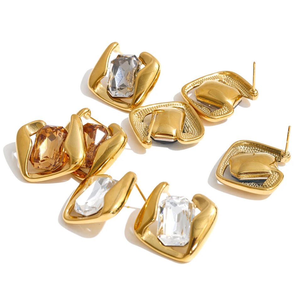 Verity Crystal Stud Earrings