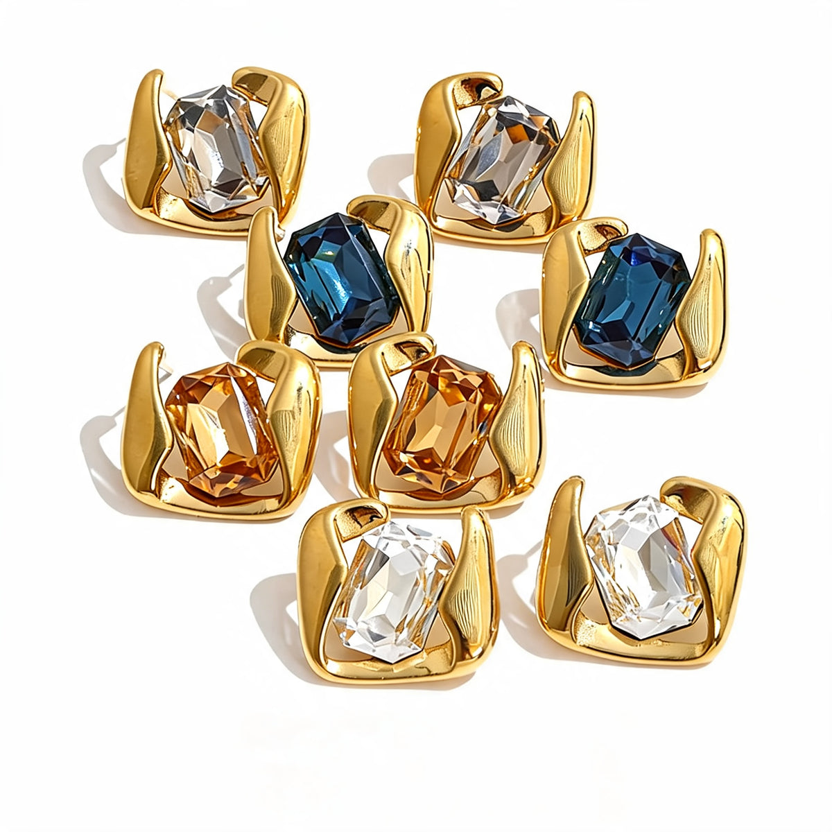 Verity Crystal Stud Earrings
